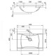 Умывальник мебельный Ravak Classic (60 см) XJD01160000