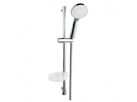 Душевой гарнитур Ferro Bellis N180B (стойка, лейка, шланг) хром