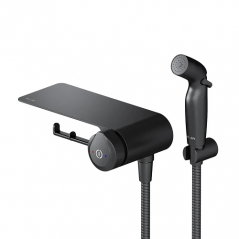 Гигиенический душ с полкой AM PM X-Joy TouchReel черный (F0H85A822)