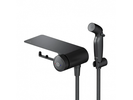 Гигиенический душ с полкой AM PM X-Joy TouchReel черный (F0H85A822)