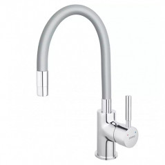 Смеситель для кухни Ferro Zumba BZA4S серебрянный