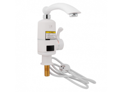 Проточный кран для кухни Lidz Warm 057, белый