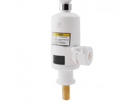 Проточный кран для кухни Lidz Warm 057, белый