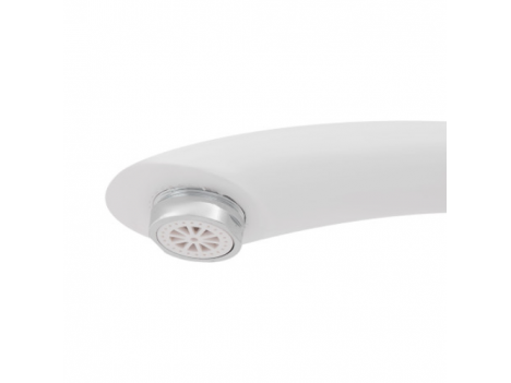 Проточный кран для кухни Lidz Warm 057, белый