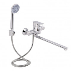 Змішувач для ванни Lidz Nicole 005 з душовим гарнітуром, хром