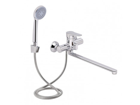 Змішувач для ванни Lidz Nicole 005 з душовим гарнітуром, хром