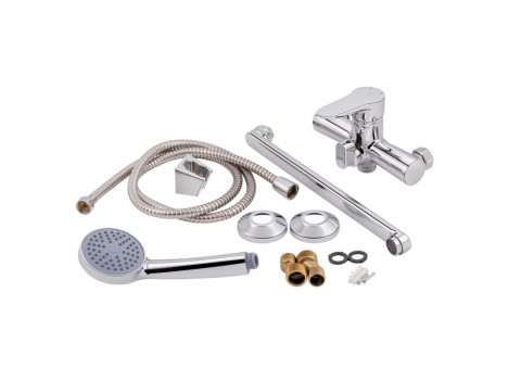 Змішувач для ванни Lidz Nicole 005 з душовим гарнітуром, хром