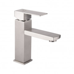 Смеситель для умывальника Lidz Kubis 001F (k35) LDKUB001FNKS28534 никель