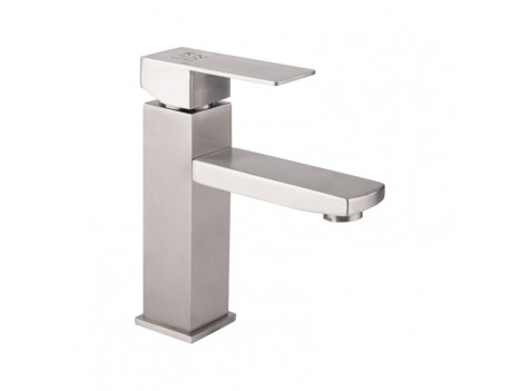 Смеситель для умывальника Lidz Kubis 001F (k35) LDKUB001FNKS28534 никель