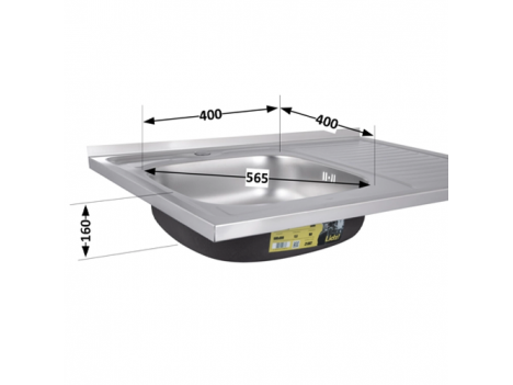 Мойка для кухни Brinex 6080-L 0,6 мм Satin (BRIN6080LSAT06)