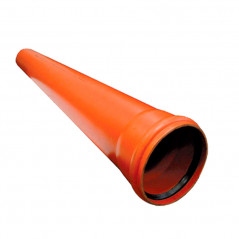Труба для зовнішньої каналізації ПВХ Ø 160 мм (3 м)