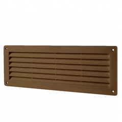 Решетка вентиляционная Домовент ДВ 350 (368 х 130 мм) коричневая