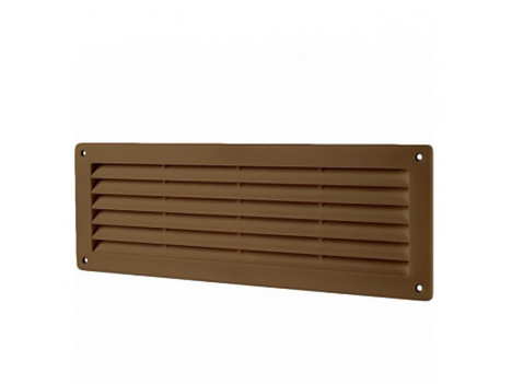Решетка вентиляционная Домовент ДВ 350 (368 х 130 мм) коричневая