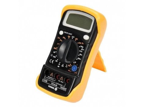 Мультиметр VOREL цифровий с LCD-дисплеєм (0-600 В, 0-10 А) 81773