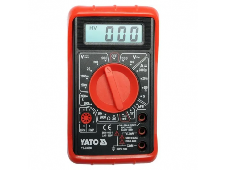 Мультиметр цифровий з LCD-дисплеєм Yato YT-73080