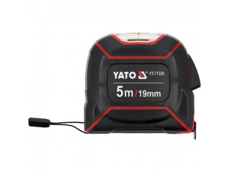 Рулетка рулонная Yato 19 мм (5 м) з окошком для шкалы (YT-71320)