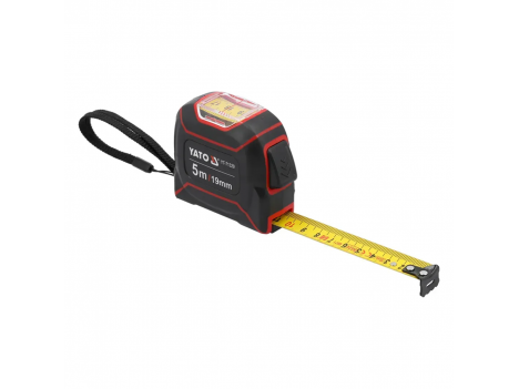 Рулетка рулонная Yato 19 мм (5 м) з окошком для шкалы (YT-71320)