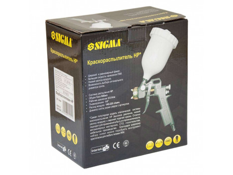 Краскопульт Sigma MP Ø 1.5 мм, в/б пластик (600 мл) 6811041
