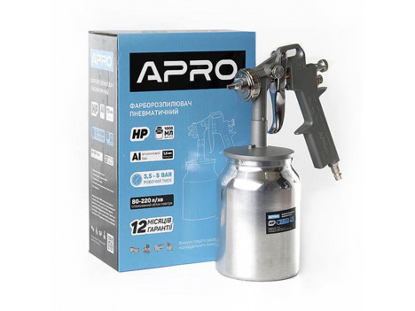 Фарборозпилювач пневматичний APRO Ø1.5 мм (1000 мл) 850025