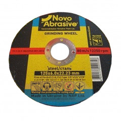 Круг шлифовальный по металлу Novo Abrasive 14А (125 х 6 мм) 