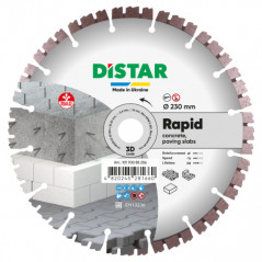 Диск алмазный отрезной DiStar 1A1RSS 230 Rapid