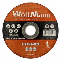 Диск відрізний по металу Woffmann HARD 125 x 1.2 x 22.23 мм