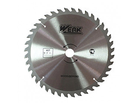 Пильный диск по дереву Werk 230 мм (40 зуб)