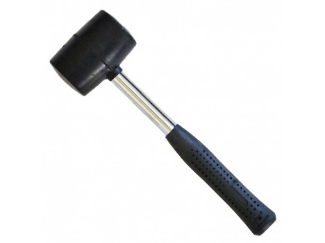 Киянка гумова 70 мм (900 г) Techniks 39-022 з металевою ручкою