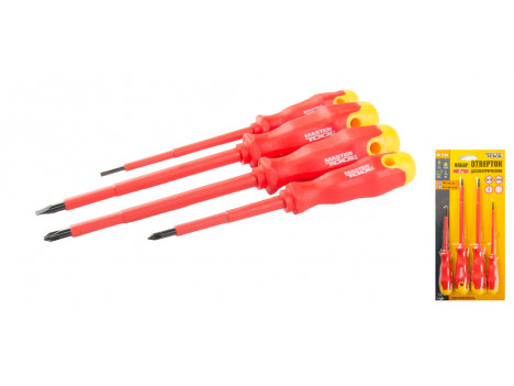Набір діелектричних викруток Mastertool (4 шт) 40-1500