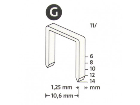 Скоба для степлера Novus тип G11/10 mm (600 шт)