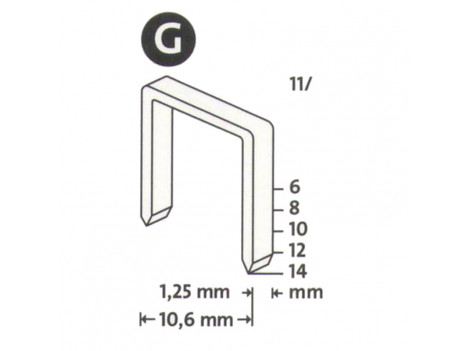 Скоба для степлера Novus тип G11/14 mm (600 шт)