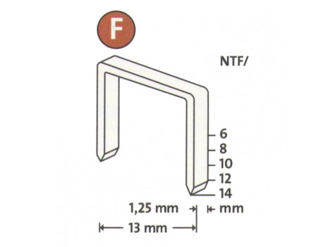 Скоба для степлера Novus тип NTF/6 (960 шт)