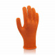 Перчатки трикотажные TOP с ПВХ точкой оранжевые (10 р)