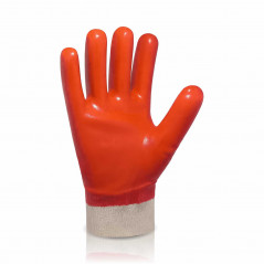 Перчатки трикотажные с ПВХ покрытием, мягкий манжет TRIDENT PV5003