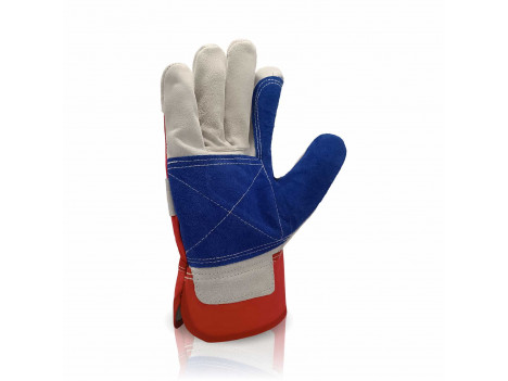 Перчатки спилковые комбинированные усиленные TRIDENT CANADA