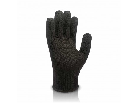Перчатки трикотажные черные Medium Double 8401-2
