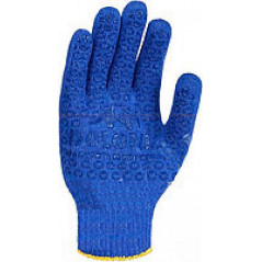Перчатки трикотажные синие (10 р.) Doloni
