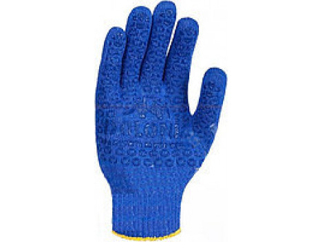 Перчатки трикотажные синие (10 р.) Doloni