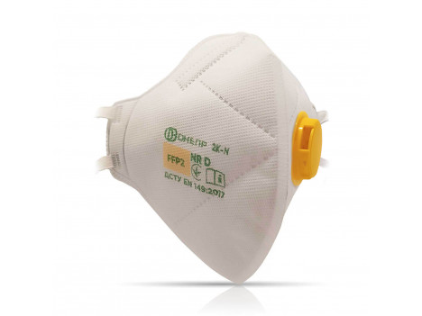 Респиратор с клапаном против пыли, аэрозолей Днепр-2ПК FFP2