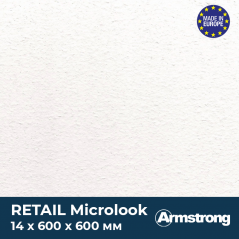 Плита Armstrong Retail Microlook 14 мм (0,6 х 0,6 м)
