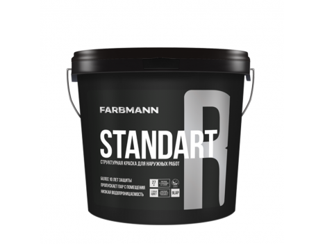 Фарба фасадна структурна Farbman Standart R, база LAP (9 л)