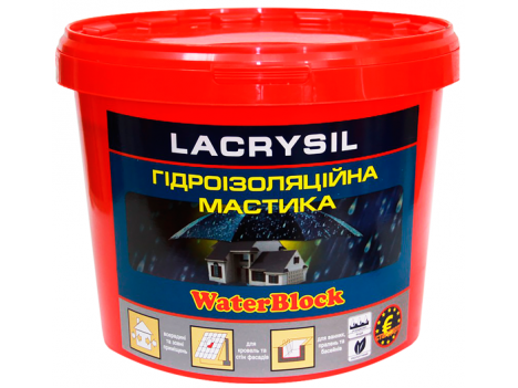 Мастика гідроізоляційна акрилова Lacrysil (1,2 кг)