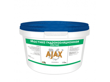 Мастика гидроизоляционная ластик Ajax (7 кг)