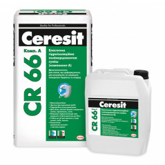 Гидроизоляция эластичная (2к) Ceresit CR-66 (22,5 кг)