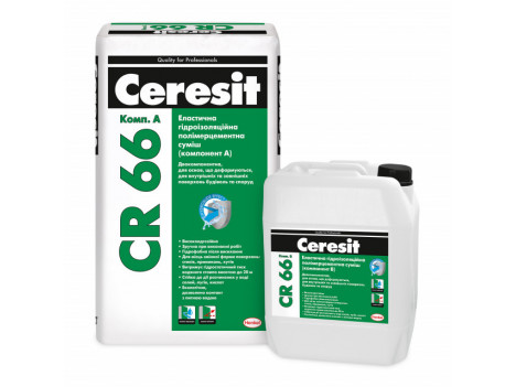 Гідроізоляція еластична (2к) Ceresit CR-66 (22,5 кг)