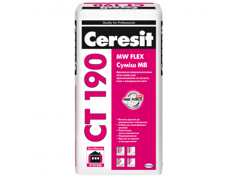 Клей для мінеральної вати Ceresit CT 190 (25 кг)