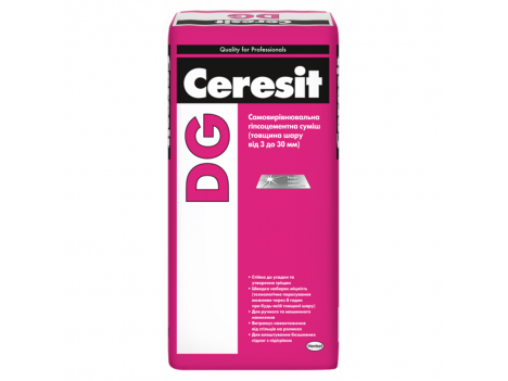 Смесь самовыравнивающая Ceresit DG (3-30 мм) 25 кг