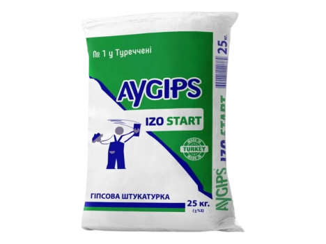 Шпаклівка гіпсова Aygips Izo Start (25 кг)
