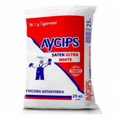 Шпаклевка гипсовая финишная Aygips Saten Ultra White (25 кг)