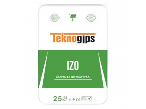Шпаклевка гипсовая стартовая Teknogips Izo (25 кг)